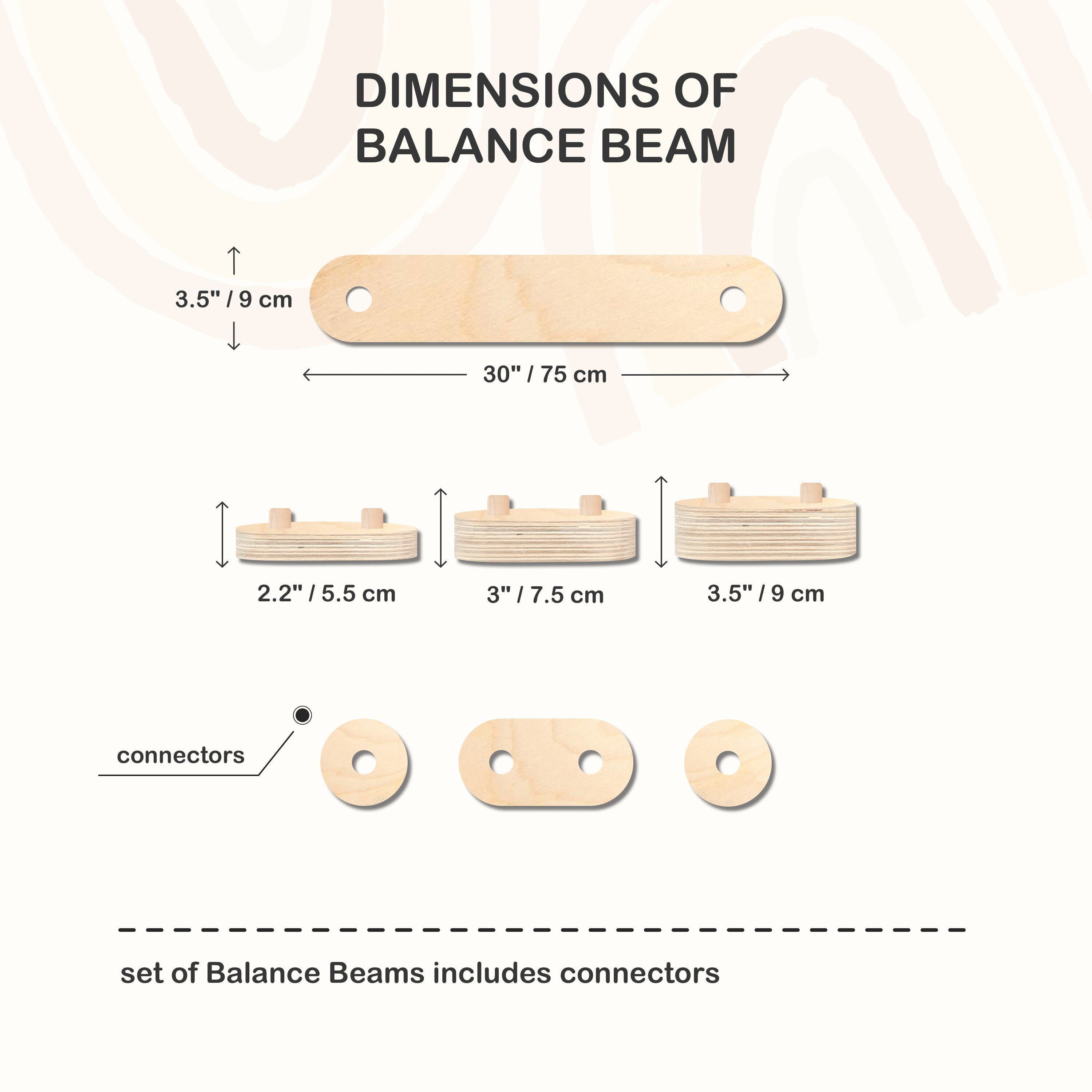 Balance Beam Set + Stepping Stone Kid