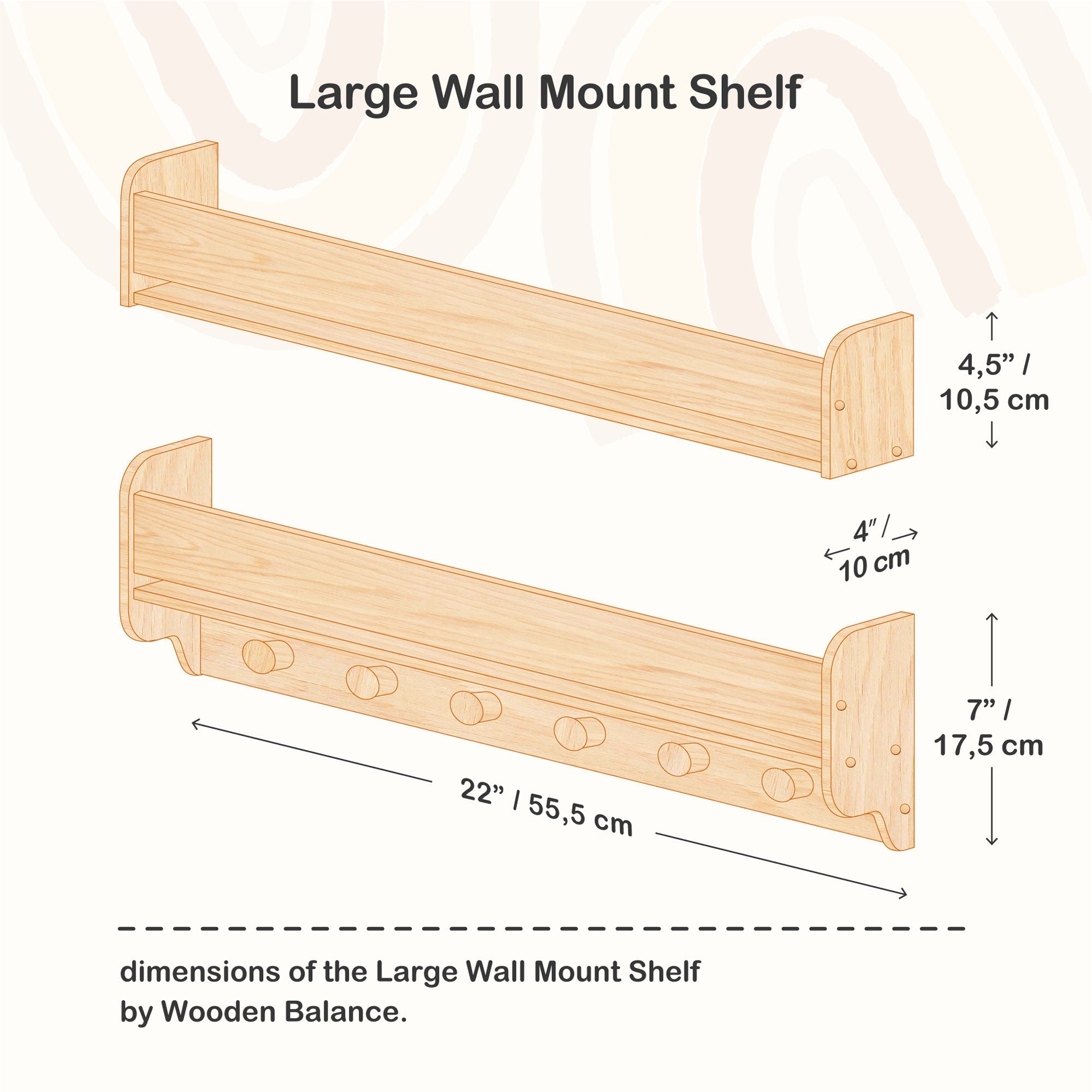 White Wall Mount Bookshelf