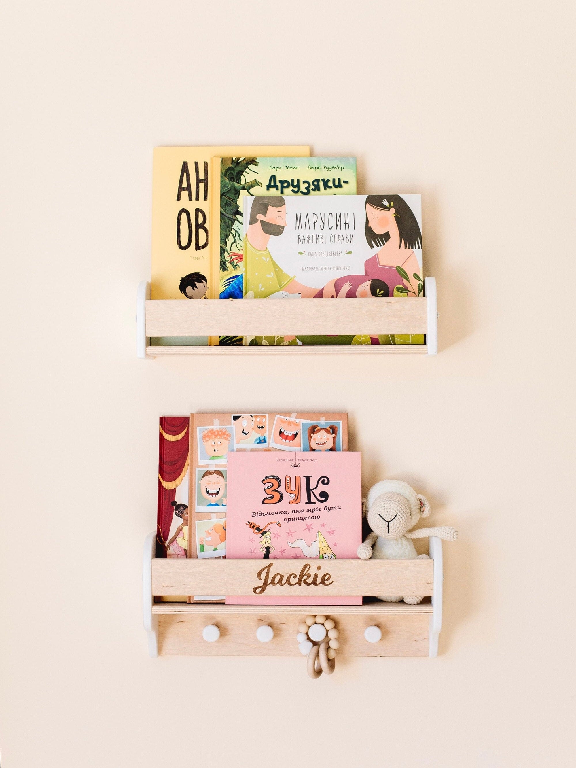 White Wall Mount Bookshelf