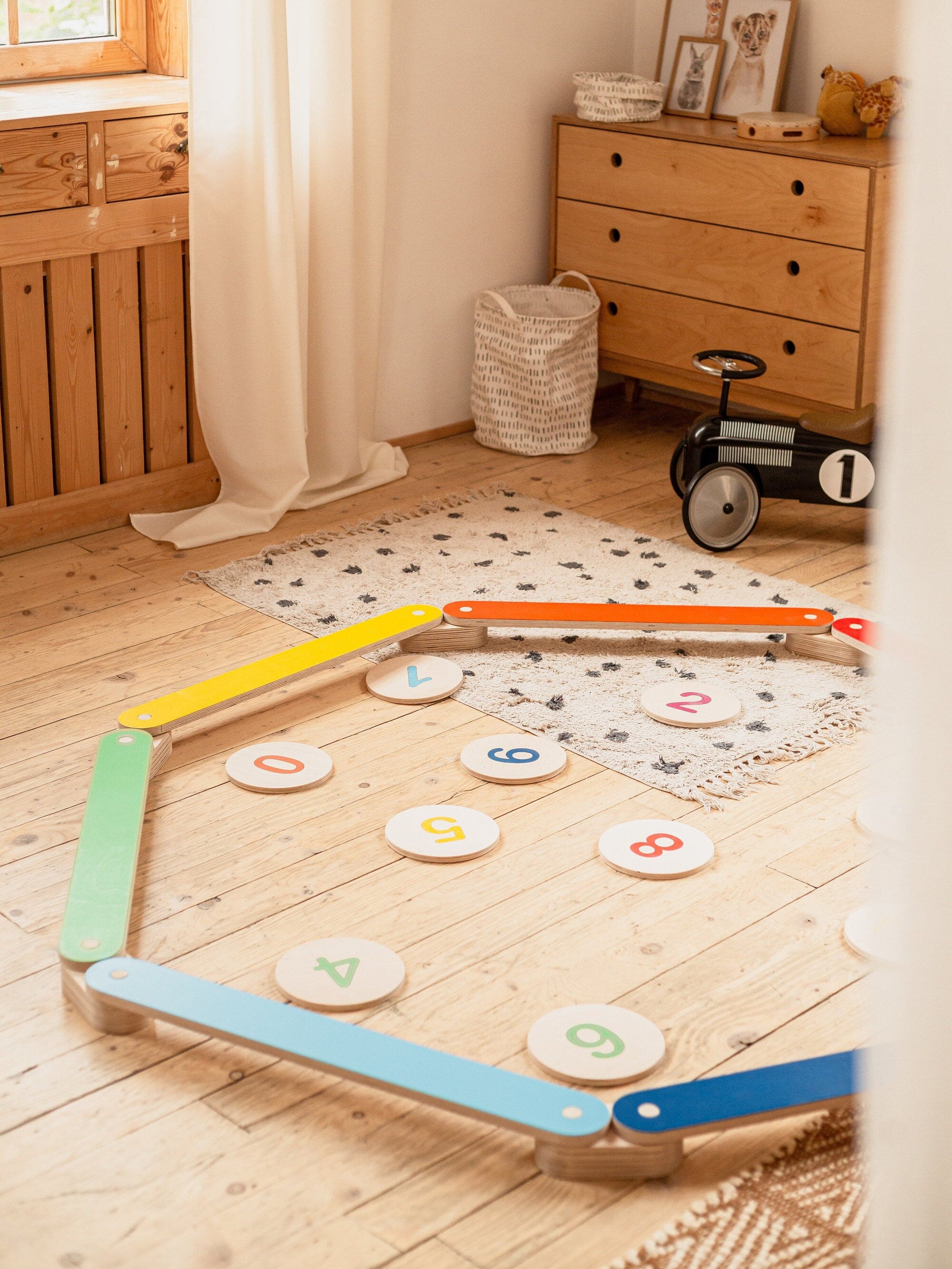Balance Beam Set + Stepping Stone Kid