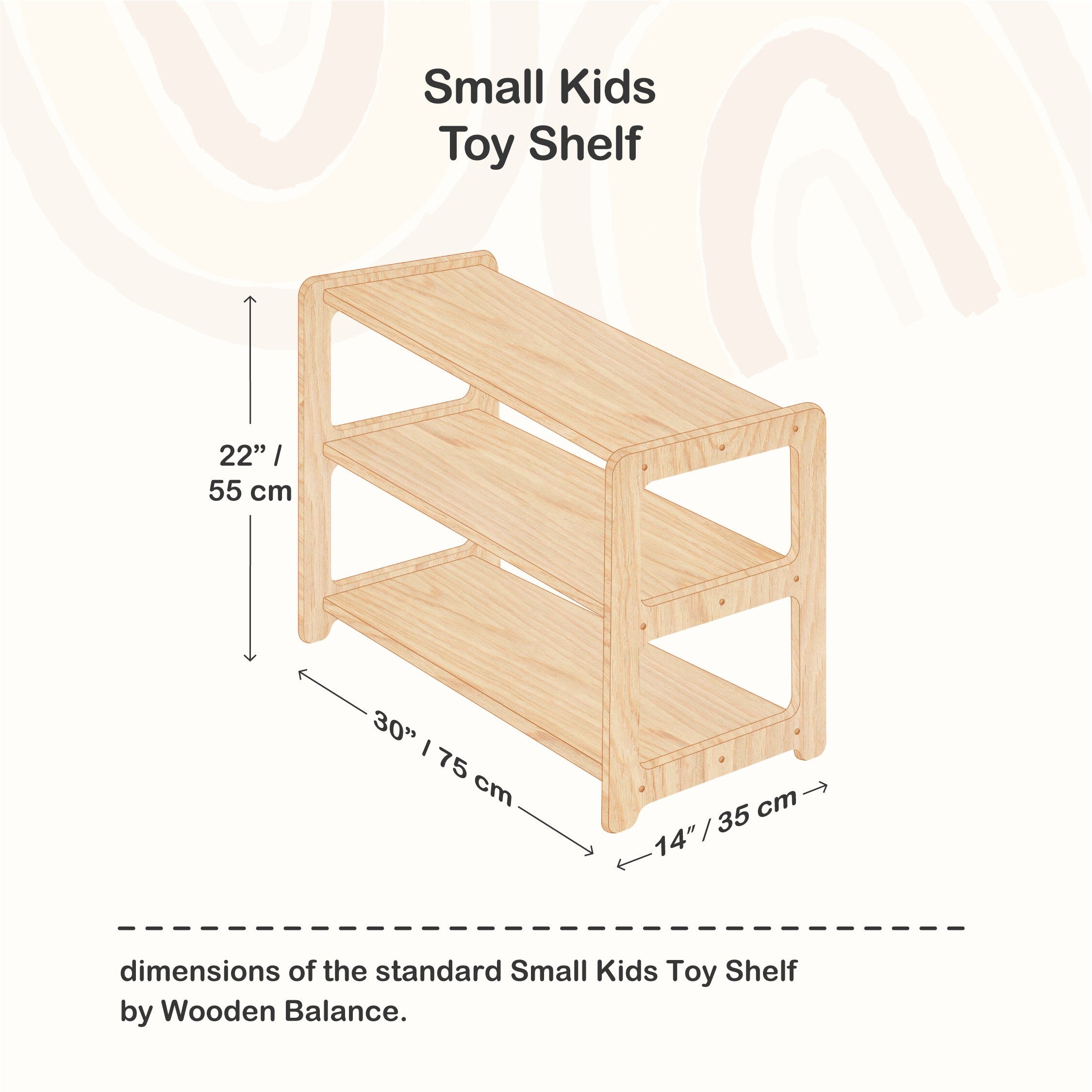 Small Kids Toy Shelf