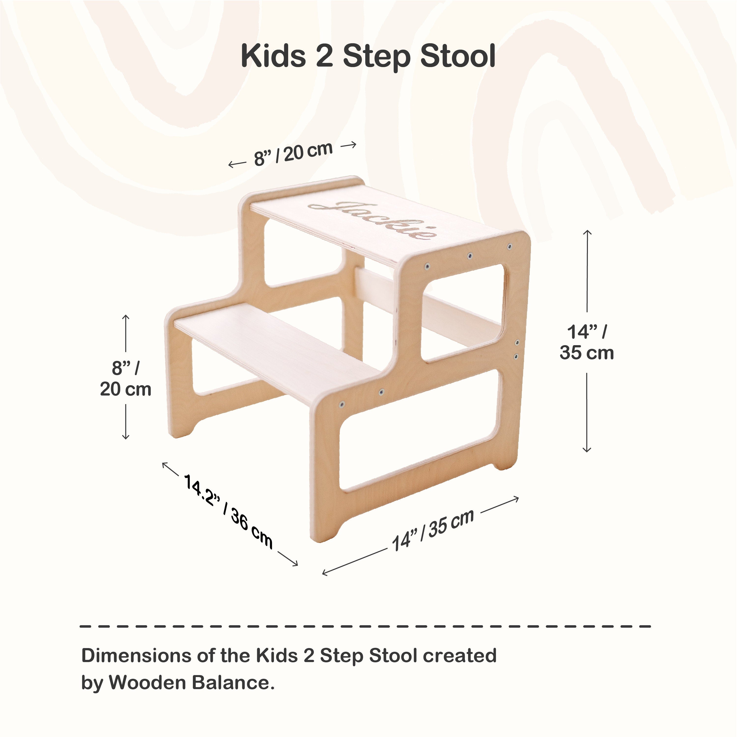 Set of 2 Items: Kitchen Tower + Step Stool