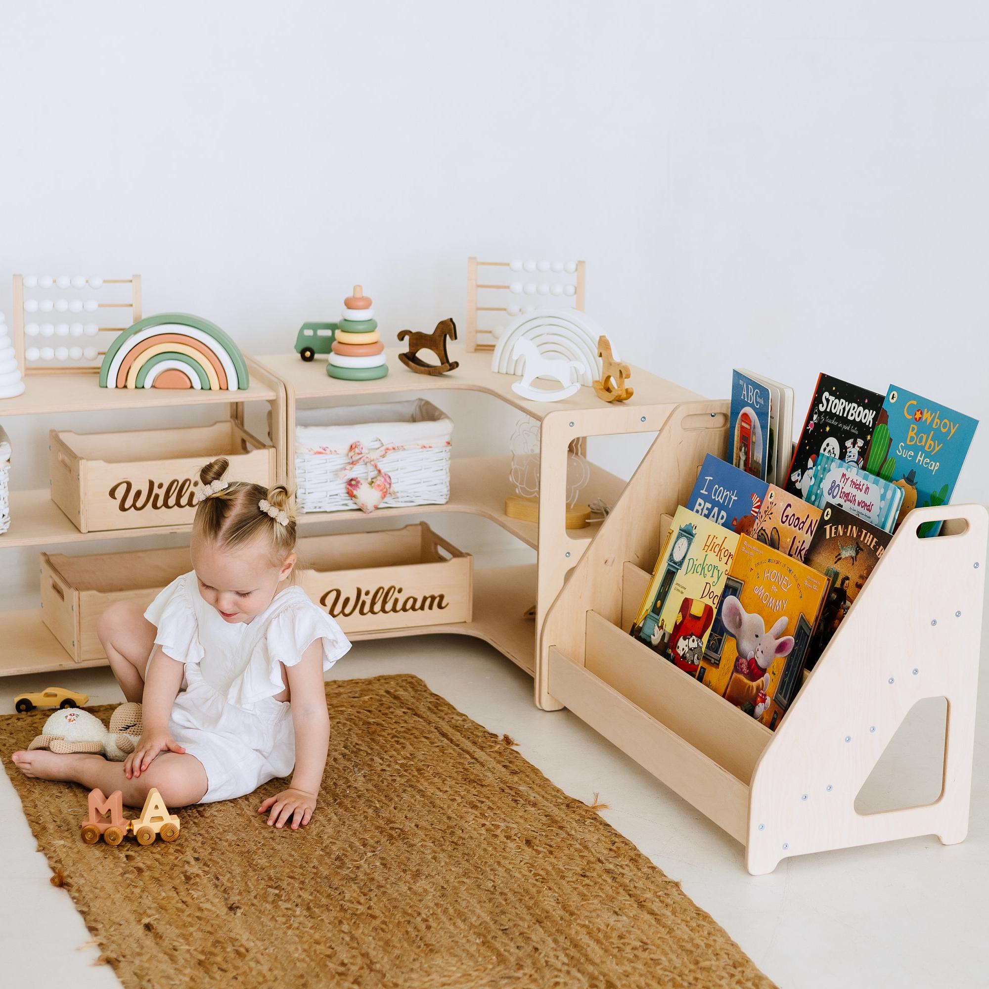 Corner Toy Shelf