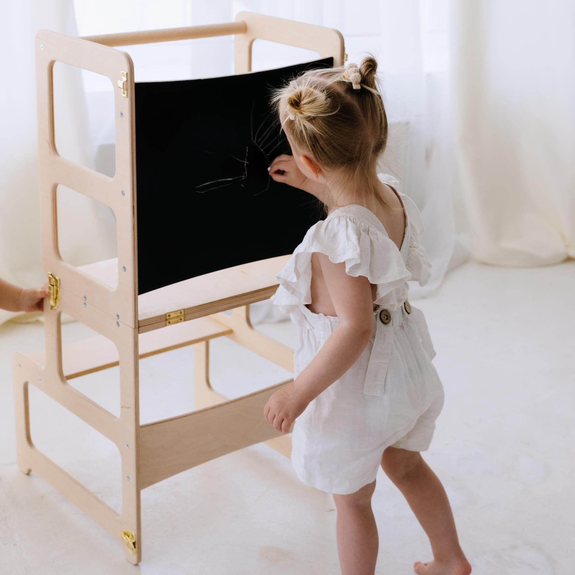 Montessori Tower with Chalkboard