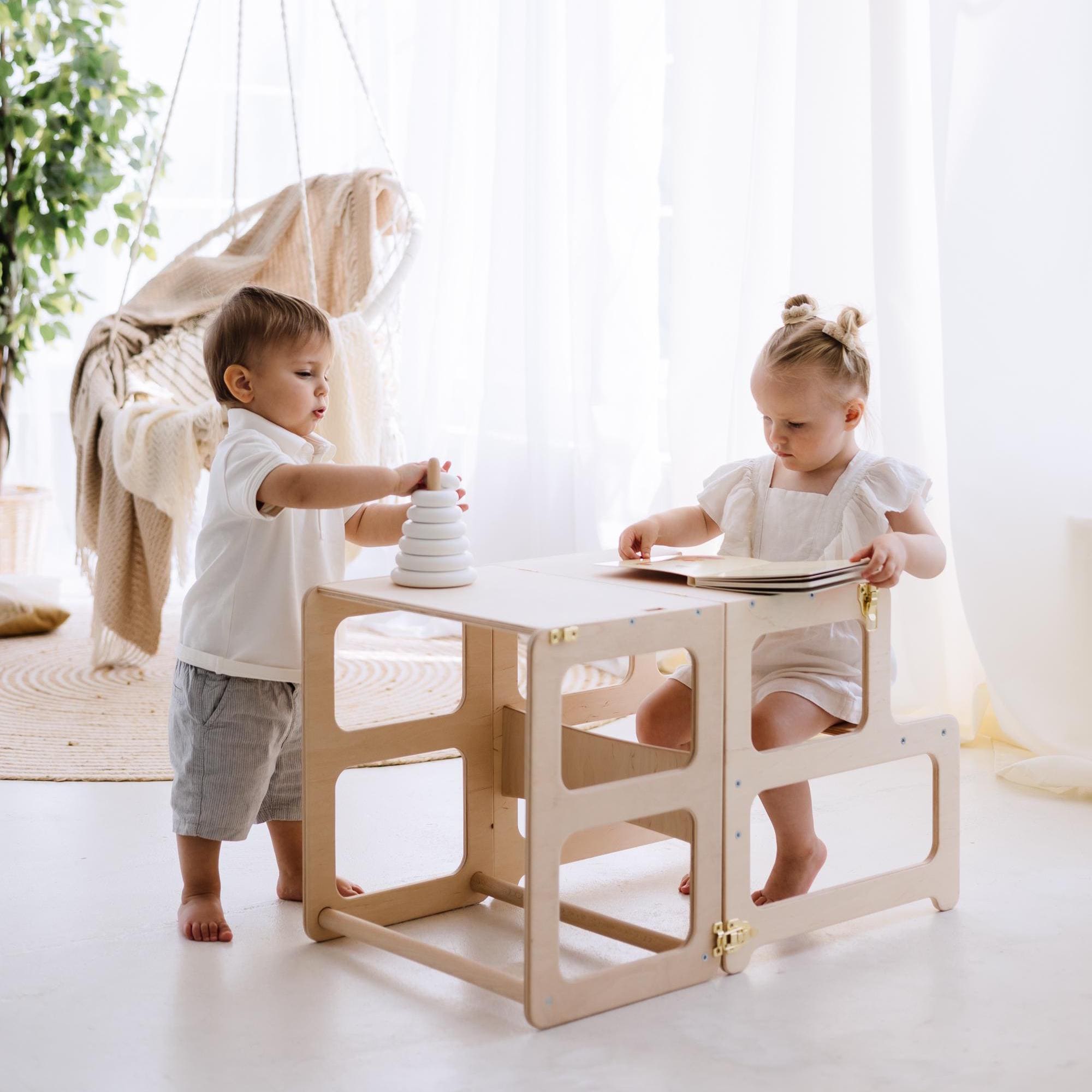 Montessori Tower with Chalkboard