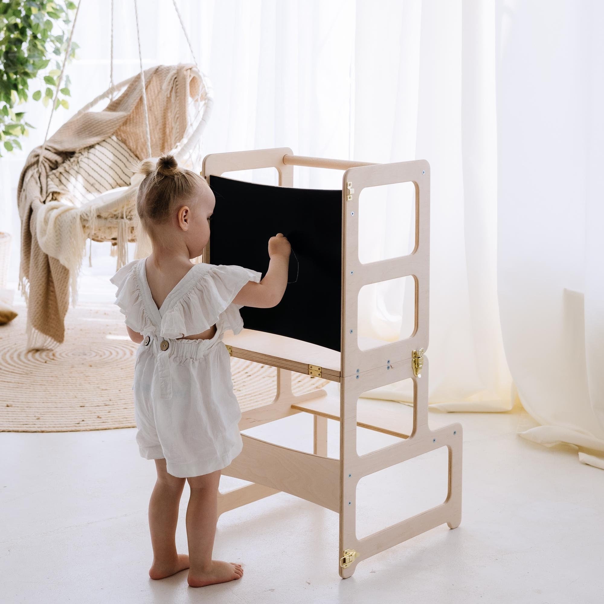 Montessori Tower with Chalkboard