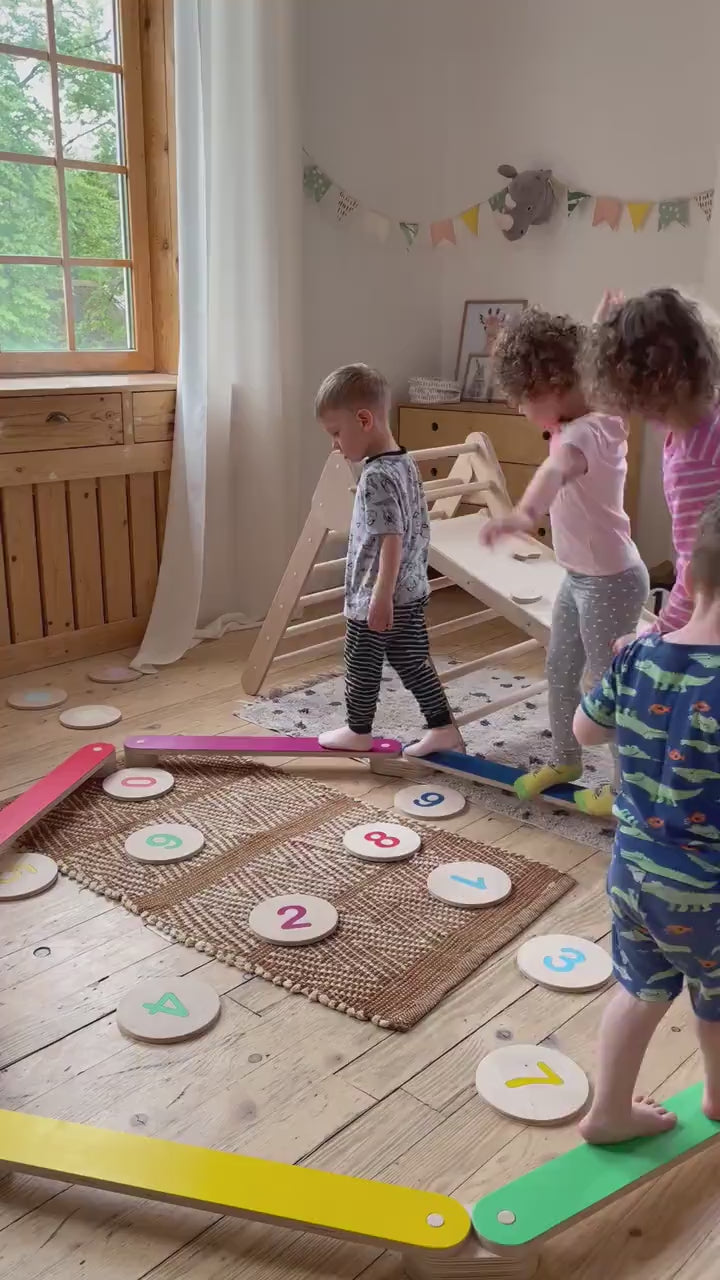 Balance Beam Set + Stepping Stone Kid