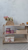 Set of 2 Shelves: Small Toy Storage + Large Montessori Bookshelf